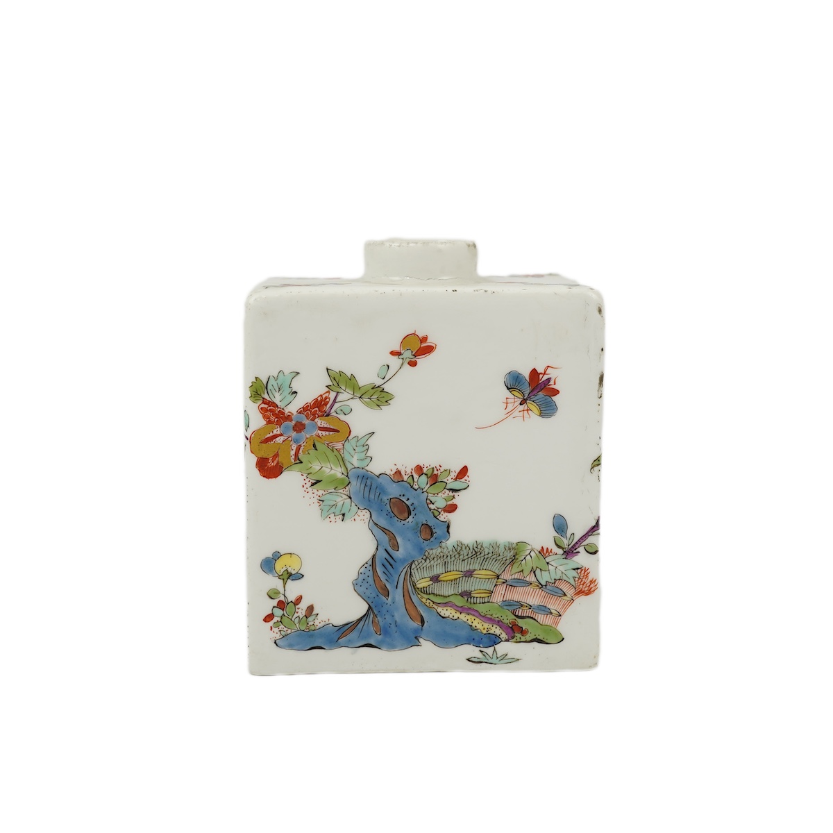 A Meissen kakiemon tea caddy, c.1735